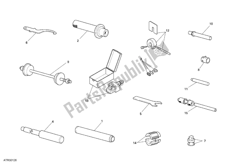 Toutes les pièces pour le Outils De Service D'atelier, Châssis du Ducati Superbike 749 Dark 2006